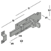 Afbeeldingen van GEBR. BODEGRAVEN Hangslotschuif EV vlak 120X56MM 5MM