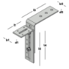 Afbeeldingen van GEBR. BODEGRAVEN Kozijnstelhoek ZM type A 95X210/175MM 60X5/60X4MM