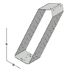 Afbeeldingen van GEBR. BODEGRAVEN Gordinglas RVS304 96X196MM 1,5MM