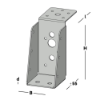 Afbeeldingen van GEBR. BODEGRAVEN Balkdrager GBS-LL EPZ 46X96MM 1,5MM