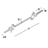 Afbeeldingen van GEBR. BODEGRAVEN Windhaak rammelvrij metrisch/oog HT RVS304 M6X40 160MM Ø5,2MM