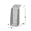 Afbeeldingen van GEBR. BODEGRAVEN Balkdrager GBS-LL RVS304 59X156MM 1,5MM