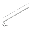 Afbeeldingen van GEBR. BODEGRAVEN UNI-L spouwanker RVS316 O.G. 290MM Ø5MM