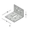Afbeeldingen van GEBR. BODEGRAVEN Hoekanker RVS316 40X60MM 60X2MM