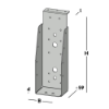 Afbeeldingen van GEBR. BODEGRAVEN Balkdrager GBS-KL SV 75X225MM 1,5MM