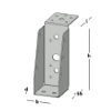 Afbeeldingen van GEBR. BODEGRAVEN Balkdrager GBS-LL SV 46X121MM 1,5MM