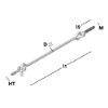 Afbeeldingen van GEBR. BODEGRAVEN Windhaak metrisch/oog HT RVS304 M6X30 300MM Ø5,8MM