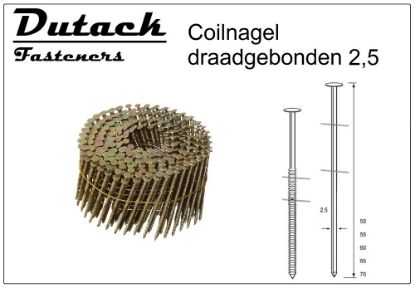 Afbeeldingen van Brad RNCW55 glad verzinkt 2,5X55MM 9000x