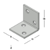 Afbeeldingen van GEBR. BODEGRAVEN Versterkingshoek SV 30X30MM 30X2MM
