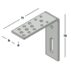 Afbeeldingen van GEBR. BODEGRAVEN Hoekanker zwaar TV 200X210MM 70X10MM