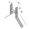 Afbeeldingen van GEBR. BODEGRAVEN Nokgordingklos SV 71MM 30X2MM