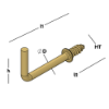 Afbeeldingen van GEBR. BODEGRAVEN Schroefduim VM met borst HT2,9 20X13MM Ø2,3MM