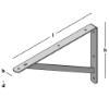 Afbeeldingen van GEBR. BODEGRAVEN Plankdrager VB 250X400MM 30X4/20X4MM