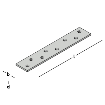 Afbeeldingen van GEBR. BODEGRAVEN Verbindingsplaat SV 200MM 36X4MM
