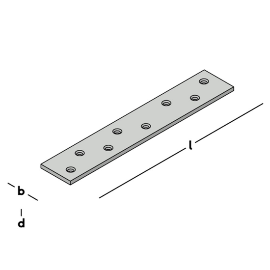 Afbeeldingen van GEBR. BODEGRAVEN Verbindingsplaat SV 200MM 36X4MM