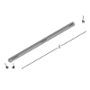 Afbeeldingen van GEBR. BODEGRAVEN Dorpelijzer TV met ankers 1030MM 30X30X3MM