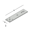 Afbeeldingen van GEBR. BODEGRAVEN Vloerkozijnstrip SV 250MM 60X6MM