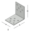 Afbeeldingen van GEBR. BODEGRAVEN Versterkingshoek RVS304 50X50MM 40X2MM