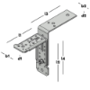 Afbeeldingen van GEBR. BODEGRAVEN Kozijnstelhoek XL ZM 150X200/ 175MM 72X5/60X5MM