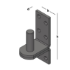 Afbeeldingen van GEBR. BODEGRAVEN Plaatduim EPZ verhoogd 35MM Ø16X45MM 38X5MM