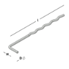 Afbeeldingen van GEBR. BODEGRAVEN UNI-L spouwanker RVS316 O.G. 140MM Ø3,6MM