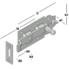 Afbeeldingen van GEBR. BODEGRAVEN Rolschuif EV met bocht 120X56MM 5MM