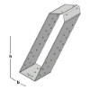 Afbeeldingen van GEBR. BODEGRAVEN Gordinglas RVS304 71X171MM 1,5MM