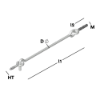 Afbeeldingen van GEBR. BODEGRAVEN Windhaak metrisch/oog HT RVS304 M6X30 200MM Ø5,8MM