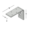 Afbeeldingen van GEBR. BODEGRAVEN Hoekanker zwaar TV 120X175MM 70X8MM