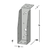 Afbeeldingen van GEBR. BODEGRAVEN Balkdrager GBS-LL SV 46X171MM 1,5MM