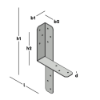 Afbeeldingen van GEBR. BODEGRAVEN Gordingklos SV 250-125X125MM 35X35X2MM