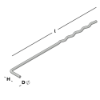 Afbeeldingen van GEBR. BODEGRAVEN UNI-L spouwanker RVS316 O.G. 200MM Ø3,6MM