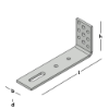 Afbeeldingen van GEBR. BODEGRAVEN Muurplaathoek TV 120X290MM 70X8MM