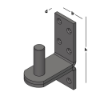 Afbeeldingen van GEBR. BODEGRAVEN Plaatduim EPZ verhoogd 50MM Ø16X45MM 38X5MM