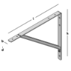 Afbeeldingen van GEBR. BODEGRAVEN Plankdrager EPW demontabel wit 325X400MM 25X5/15X15X2MM