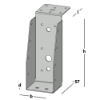 Afbeeldingen van GEBR. BODEGRAVEN Balkdrager GBS-LL SV 59X156MM 1,5MM