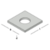 Afbeeldingen van GEBR. BODEGRAVEN Volgplaat SV M20 50X50MM 4MM