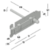Afbeeldingen van GEBR. BODEGRAVEN Rolschuif EV vlak met pen 160X66MM 6MM