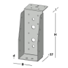 Afbeeldingen van GEBR. BODEGRAVEN Balkdrager GBS-LL RVS304 71X171MM 1,5MM