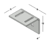 Afbeeldingen van GEBR. BODEGRAVEN Hoekanker zwaar ZM 80X80MM 100X5MM