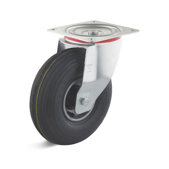 Afbeeldingen van TORWEGGE Zwenkwiel luchtband met plaat LRS1 260X85MM h=295MM 200kg