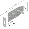 Afbeeldingen van GEBR. BODEGRAVEN Rolschuif EV met bocht 100X44MM 4MM
