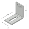 Afbeeldingen van GEBR. BODEGRAVEN Hoekanker zwaar SV 90X100MM 60X6MM
