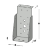 Afbeeldingen van GEBR. BODEGRAVEN Balkdrager GBS-KL SV 75X150MM 1,5MM