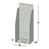 Afbeeldingen van GEBR. BODEGRAVEN Balkdrager GBS-ZL SV 100X250MM 1,5MM