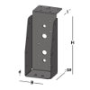 Afbeeldingen van GEBR. BODEGRAVEN Balkdrager GBS-LL EPZ 75X175MM 1,5MM