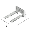 Afbeeldingen van GEBR. BODEGRAVEN Wandanker dilaterend RVS316 O.G. 40X88MM 60X1,25MM