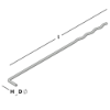 Afbeeldingen van GEBR. BODEGRAVEN UNI-L spouwanker RVS316 O.G. 260MM Ø4MM