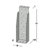 Afbeeldingen van GEBR. BODEGRAVEN Balkdrager GBS-KL SV 75X250MM 1,5MM