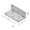 Afbeeldingen van GEBR. BODEGRAVEN Versterkingshoek SV 2 rillen + 60X40MM 115X2,5MM